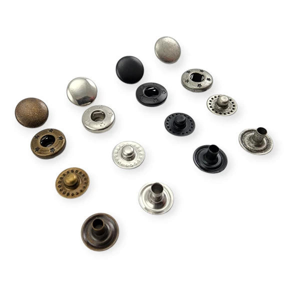 VT2 Çıtçıt 10 mm Çıtçıt Düğme Paslanmaz TUC00P10