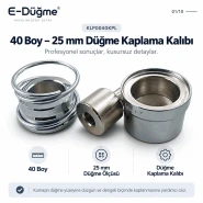 40 Boy 25 mm Kumaş Kaplama Düğme Aparatı KLP0040KPL