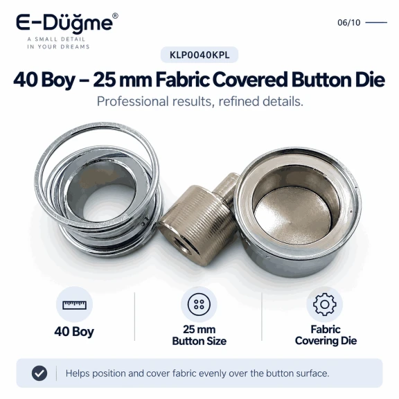 40L 25 mm 0.98 in fabric button covering die
