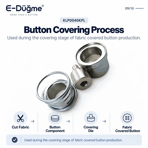 40L 25 mm 0.98 in fabric button covering die