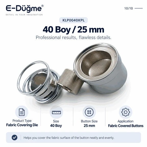 40L 25 mm 0.98 in fabric button covering die