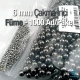 Imitation Pearls 6 mm Black Nickel Color (1000 pieces / Pack) INC0006BN