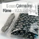 Imitation Pearls 6 mm Black Nickel Color (1000 pieces / Pack) INC0006BN