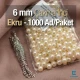 Çakma İnci 6 mm Krem Renk ( 1000 ad / Paket)  INC0006CRM