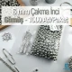 Imitation Pearls, 6 mm, Nickel Color (1000 pieces/pack) IINC0006SLN