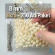 Çakma İnci 8 mm Krem Renk ( 750 ad / Paket) INC0008CRM