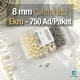 Çakma İnci 8 mm Krem Renk ( 750 ad / Paket) INC0008CRM