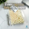 Çakma İnci 8 mm Krem Renk ( 750 ad / Paket)  INC0008CRM