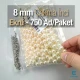 Çakma İnci 8 mm Krem Renk ( 750 ad / Paket) INC0008CRM