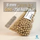 Çakma İnci 8 mm Gold Renk ( 750 ad / Paket)  INC0008GLD