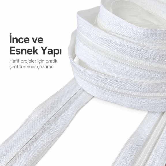 Naylon T5 Şerit Fermuar