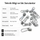 Tip 5 Tek Elcikli Naylon Fermuar Kürsörü Yastık ve Kırlent Kılıfları için EKRSTT5