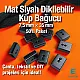 Cord End Sew-On - Cube Shape Matte Black 50 pcxs/Packet Entry 7.5 mm - 0,27" PROMOART0034