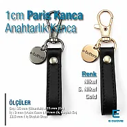 1 cm Paris Kanca Yaylı Döner Kancalar - Anahtarlık Kancası - Papağan Kanca A 510