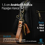1,5 cm  Badem Kanca - Papağan Kanca - Yaylı Döner Kanca A 530