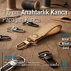 14 mm Lock Hook - Parrot Hook - Spring Swivel Hook A 546