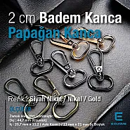 20 mm Badem Kanca - Papağan Kanca A 548