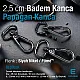 25 mm Badem Kanca - Papağan Kanca - Yaylı Döner Kanca A 549