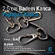 25 mm Badem Kanca - Papağan Kanca - Yaylı Döner Kanca A 549