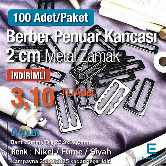 Threaded Hook Buckle 2 cm - 0,79" Internal Size E 2303