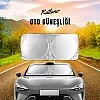 Katlanabilir Oto Güneşliği 90x150cm - Kargo Dahil Özel Fiyat! Metalize Kaplama, Kolay Kullanım GNS0001