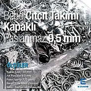 9,5 mm Bebe Çıt Çıt Kapaklı Paslanmaz Klikıt Çıtçıt 720 Adet/Paket C0014P