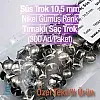 Süs Trok 10. 50 mm Nikel Gümüş Renk Tırnaklı Saç Trok (300 Ad/Paket) TR0010PK