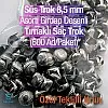 Prong Stud 8,5 mm Asorti Six Legged Swirl Pattern Metal Trok (650 pcs / Package) TR0027PKAS