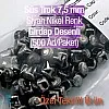 Prong Stud 7.5 mm Swirl Pattern Six Legged Metal Trok Black Nickel (500 pcs / Package) TR0028PK