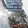 Süs Trok 7,5 mm Nikel Renk Tırnaklı Saç Trok (500 Ad/Paket) TR0032PKN