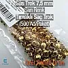Prong Stud 7,5 mm Four Legged Yellow Metal Trok (500 pcs / Package) TR0032PKS