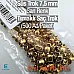 Süs Trok 7,5 mm Sarı Renk Tırnaklı Saç Trok (500 Ad/Paket) TR0032PKS