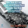 Prong Stud 9,5 mm Four Legged Black Nickel Metal Trok (500 pcs / Package) TR0034PKB