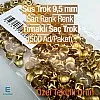 Süs Trok 9,5 mm Sarı Renk Tırnaklı Saç Trok (500 Ad/Paket) TR0034PKS