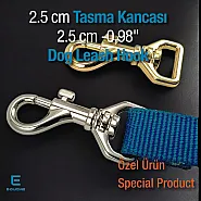 2.5 cm Tasma Kancası - Gemici Kanca - Yaylı Döner Kanca Özel Metal Kaplama GZ0025TS