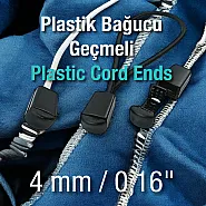 Plastik Bağucu Küçük Boy İç İçe Geçmeli - Kıstırmalı H003101