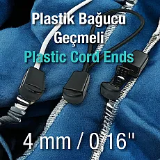 Plastic Cord End Small Size Interlocking - Compression H003101
