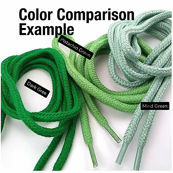 Braided Cord 130 cm - 1,42 yd Cotton Pistachio Green PROMO PROMOYKRD00PFGreen