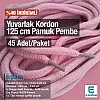Braided Cord 130 cm - 1,42 yd Cotton Pink PROMO PROMOYKRD00PPink