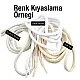Braided Cord 130 cm - 1,42 yd Cotton Optic White Tres Cord 100 Pcs YKRD00PAbej