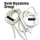 Braided Cord 130 cm - 1,42 yd Cotton Optic White Tres Cord 100 Pcs YKRD00PAbej