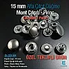 15 mm Alfa Çıt çıt Düğme Black Nikel Pirinç Çıtçıt Düğme 100 Ad/ Pack C000100PRPROMO