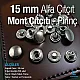 Alfa Çıtçıt Düğme Pirinç 15 mm Metal Çıtçıt Düğme C0001PR