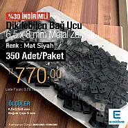 Sewable Tie End Promotion Package 6.5 x 8 mm Entry 5 mm - 0,20" 350 Pieces/Pack E 2004 PROMO