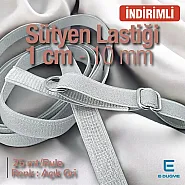 Sütyen Lastiği 1 cm - Açık Gri 25 mt/Rulo SUT0010Promo