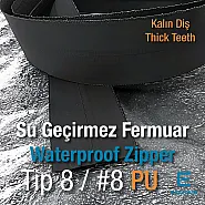 Waterproof Zipper #8 Roll PU Spiral Chain ZP00SERITT8PU