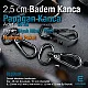 Papağan Kanca - 25 mm Badem Kanca - Yaylı Döner Kanca (100 Adet/Paket) S24699