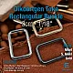 3 cm 1.2" Metal Rectangular Buckle - Frame Buckle Special Plating S 1220