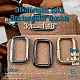 3 cm 1.2" Rectangular Buckle - Frame Buckle Special Metal Plating S 3572