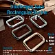 3 cm 1.2" Rectangular Buckle - Frame Buckle Special Metal Plating S 3572
